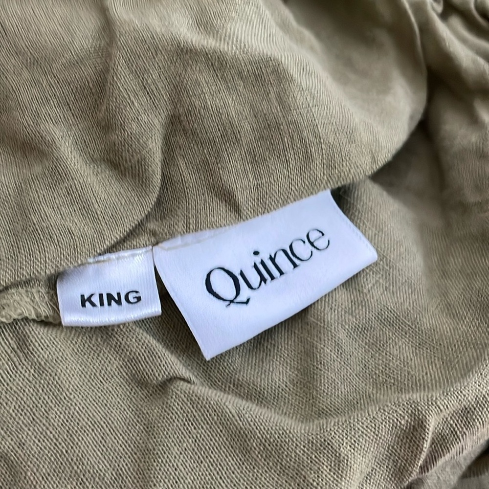 Quince European Linen Fitted Sheet